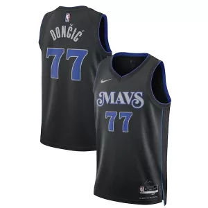 Duraturo Luka Dončić Dallas Mavericks Nike Unisex 2023/24 Swingman Jersey Black City Edition per i Fan Veri