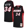 Duraturo Ray Allen Miami Heat 2012/13 Hardwood Classics Swingman Jersey Black per i Fan Veri