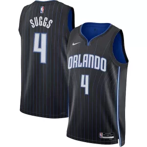 Duraturo Splendido Resistente Jalen Suggs Orlando Magic Nike Unisex Swingman Jersey Icon Edition Black/White per i Fan Veri