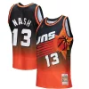 Duraturo Steve Nash Phoenix Suns 1996/97 Hardwood Classics Fadeaway Swingman Player Jersey Orange/Black per i Fan Veri