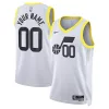 Duraturo Utah Jazz Nike Unisex Swingman Custom Jersey White Association Edition per i Fan Veri