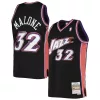 Eccezionale Bellissimo Prestigioso Karl Malone Utah Jazz 2001/02 Hardwood Classics Swingman Jersey Black per i Fan Veri