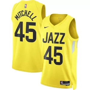 Eccezionale Delizioso Cool Donovan Mitchell Utah Jazz Nike Unisex Swingman Jersey Icon Edition Gold per i Fan Veri