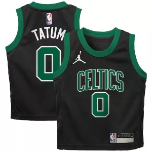 Eccezionale Duraturo Jayson Tatum Boston Celtics Jordan Brand Preschool 2022/23 Replica Jersey Statement Edition Black per i Fan Veri