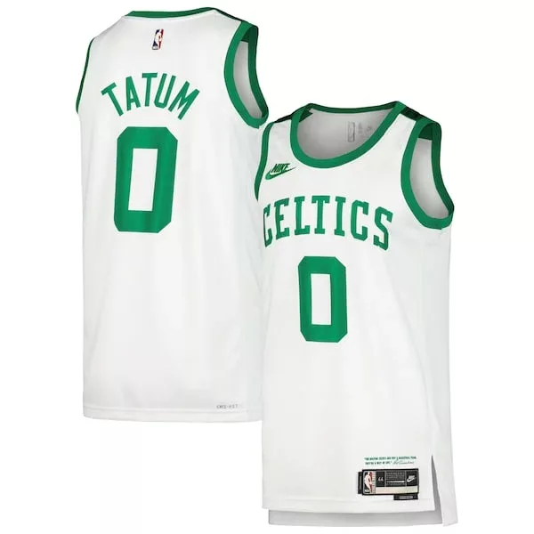Eccezionale Jayson Tatum Boston Celtics Nike Swingman Player Jersey Classic Edition White per i Fan Veri