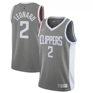 Eccezionale Kawhi Leonard LA Clippers Nike 2020/21 Swingman Player Jersey Gray Earned Edition per i Fan Veri