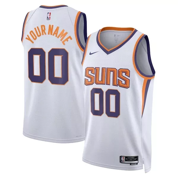 Eccezionale Meraviglioso Phoenix Suns Nike Unisex 2022/23 Swingman Custom Jersey White Association Edition per i Fan Veri