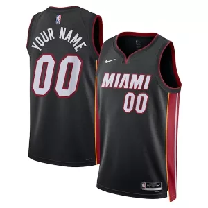 Eccezionale Miami Heat Nike Unisex Swingman Custom Jersey Black Icon Edition per i Fan Veri