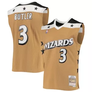 Elegante Caron Butler Washington Wizards 2001/02 Hardwood Classics Swingman Jersey Gold per i Fan Veri