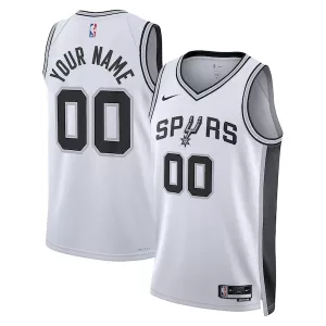 Elegante Lussuoso Splendido San Antonio Spurs Nike Unisex Swingman Custom Jersey White Association Edition per i Fan Veri