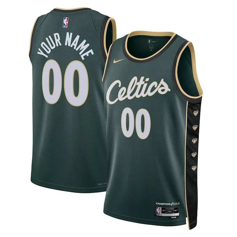 Elegante Splendido Boston Celtics Nike Unisex 2022/23 Swingman Custom Jersey City Edition Kelly Green per i Fan Veri