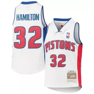 Fantastico Richard Hamilton Detroit Pistons Youth 2003/04 Hardwood Classics Swingman Jersey White per i Fan Veri