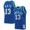 Fascinante Fantastico Incantevole Steve Nash Dallas Mavericks 1998/99 Hardwood Classics Swingman Jersey Blue per i Fan Veri