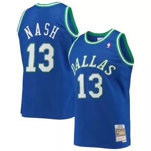 Fascinante Fantastico Incantevole Steve Nash Dallas Mavericks 1998/99 Hardwood Classics Swingman Jersey Blue per i Fan Veri