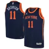 Fascinante Jalen Brunson New York Knicks Jordan Brand Youth Swingman Jersey Statement Edition Navy per i Fan Veri