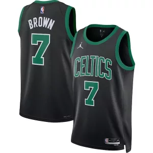 Fascinante Jaylen Brown Boston Celtics Jordan Brand Unisex Swingman Jersey Statement Edition Black per i Fan Veri