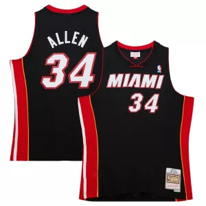 Duraturo Carino Cool Ray Allen Miami Heat Hardwood Classics Swingman Jersey Black per i Fan Veri