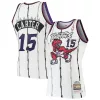 Fascinante Moderno Vince Carter Toronto Raptors 1998/99 Hardwood Classics Authentic Jersey White per i Fan Veri