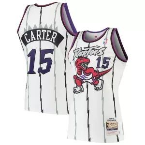 Fascinante Moderno Vince Carter Toronto Raptors 1998/99 Hardwood Classics Authentic Jersey White per i Fan Veri