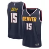 Fascinante Nikola Jokic Denver Nuggets Fast Break Replica Player Jersey Icon Edition Navy per i Fan Veri