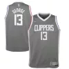 Fascinante Paul George LA Clippers Nike Youth 2020/21 Swingman Player Jersey Gray Earned Edition per i Fan Veri