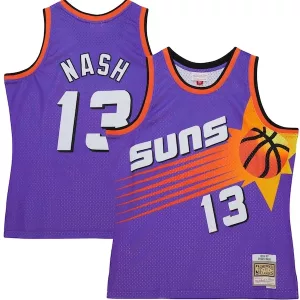 Fascinante Steve Nash Phoenix Suns Hardwood Classics 1996/97 Tropical Swingman Jersey Purple per i Fan Veri