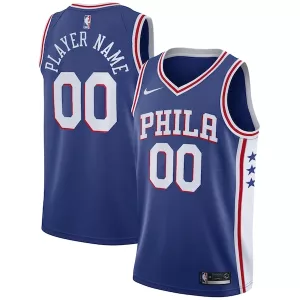 Fascinante Stupendo Philadelphia 76ers Nike Swingman Custom Jersey Blue Icon Edition per i Fan Veri