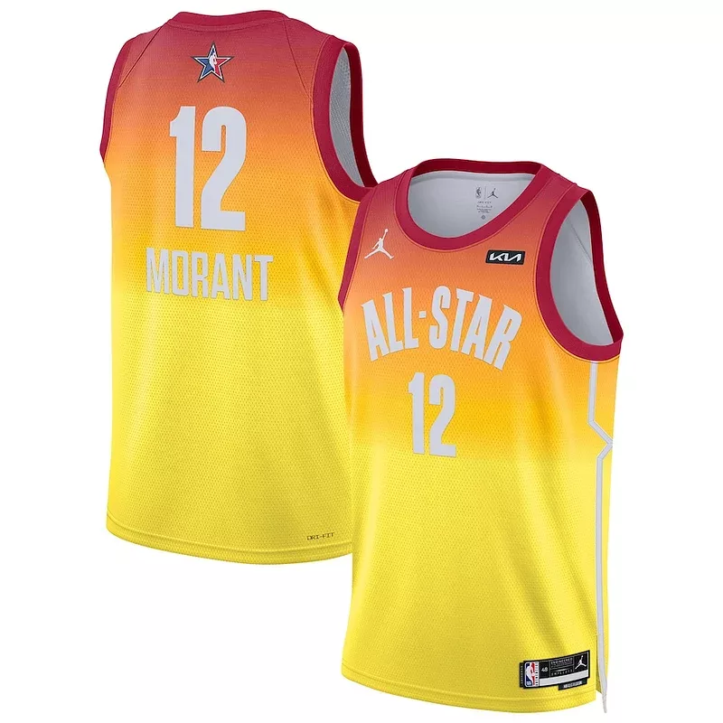 Gorgeous Bellissimo Ja Morant Jordan Brand 2023 NBA All Star Game Swingman Jersey Orange per i Fan Veri