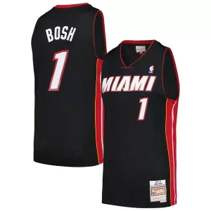 Gorgeous Chris Bosh Miami Heat 2012/13 Hardwood Classics Swingman Jersey Black per i Fan Veri