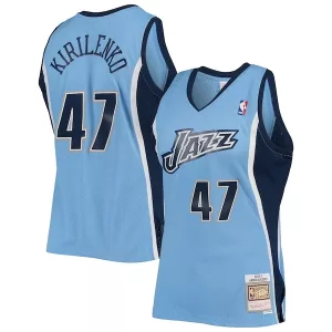 Gorgeous Fascinante Andrei Kirilenko Utah Jazz 2009/10 Hardwood Classics Swingman Jersey Powder Blue per i Fan Veri