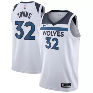 Gorgeous Karl Anthony Towns Minnesota Timberwolves Nike Swingman Jersey White Association Edition per i Fan Veri