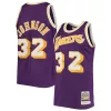 Gorgeous Lussuoso Magic Johnson Los Angeles Lakers 1984/85 Hardwood Classics Authentic Jersey Purple/Gold per i Fan Veri