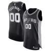 Gorgeous San Antonio Spurs Nike Authentic Custom Jersey Black Icon Edition per i Fan Veri