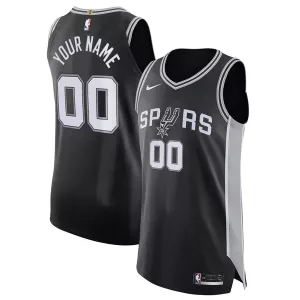 Gorgeous San Antonio Spurs Nike Authentic Custom Jersey Black Icon Edition per i Fan Veri