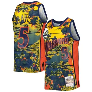 Gorgeous Sofisticato Baron Davis Golden State Warriors Hardwood Classics Lunar New Year Swingman Jersey Blue per i Fan Veri