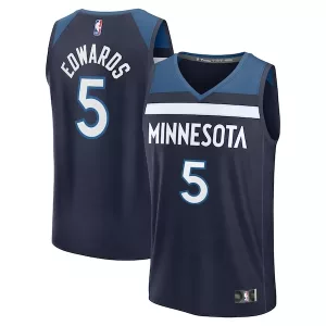 Gorgeous Stupendo Pratico Anthony Edwards Minnesota Timberwolves Fast Break Replica Player Jersey Icon Edition Navy per i Fan Veri