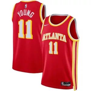 Gorgeous Trae Young Atlanta Hawks Nike Unisex Swingman Jersey Icon Edition Red/White per i Fan Veri