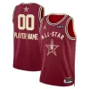 Fantastico Elegante Raffinato Jordan Brand Unisex 2024 NBA All Star Game Swingman Custom Jersey Crimson per i Fan Veri