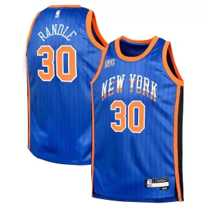 Incantevole Julius Randle New York Knicks Nike Youth Swingman Replica Jersey City Edition Blue per i Fan Veri