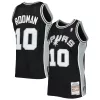 Incantevole Moderno Magnifico Dennis Rodman San Antonio Spurs 2001/02 Hardwood Classics Swingman Jersey Black per i Fan Veri