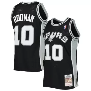 Incantevole Moderno Magnifico Dennis Rodman San Antonio Spurs 2001/02 Hardwood Classics Swingman Jersey Black per i Fan Veri