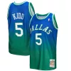 Incantevole Moderno Stupendo Jason Kidd Dallas Mavericks 1994/95 Hardwood Classics Fadeaway Swingman Player Jersey Green/Navy per i Fan Veri