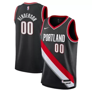 Lussuoso Accattivante Scoot Henderson Portland Trail Blazers Nike Youth Swingman Jersey Icon Edition Black per i Fan Veri
