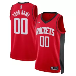 Lussuoso Bellissimo Houston Rockets Nike Unisex Swingman Custom Jersey Red Icon Edition per i Fan Veri