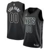 Lussuoso Brooklyn Nets Jordan Brand Unisex 2022/23 Swingman Custom Jersey Statement Edition Black per i Fan Veri
