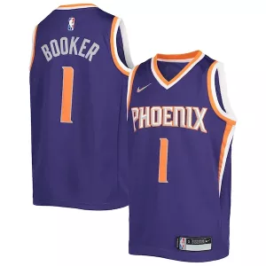 Lussuoso Devin Booker Phoenix Suns Nike Youth 2021/22 Diamond Swingman Jersey Icon Edition Purple per i Fan Veri
