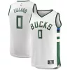 Lussuoso Versatile Damian Lillard Milwaukee Bucks Youth Fast Break Player Jersey Association Edition White per i Fan Veri