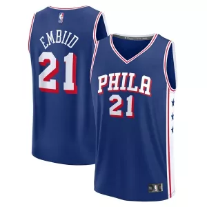 Lussuoso Versatile Joel Embiid Philadelphia 76ers Fast Break Replica Player Jersey Icon Edition Royal per i Fan Veri