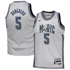 Magnifico Carino Delizioso Paolo Banchero Orlando Magic Nike Youth 2024/25 Swingman Player Jersey City Edition Silver per i Fan Veri