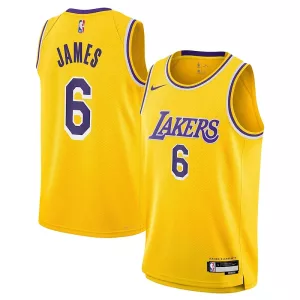 Magnifico LeBron James Los Angeles Lakers Nike Youth Swingman Jersey Icon Edition Gold per i Fan Veri